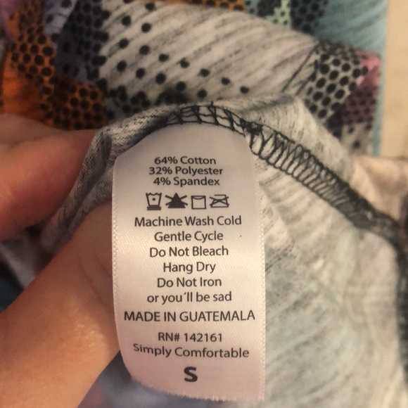 LuLaRoe Carley Swing Dress Casual Summer Easter Spring Beach Size S Hi Low - Picture 5 of 14